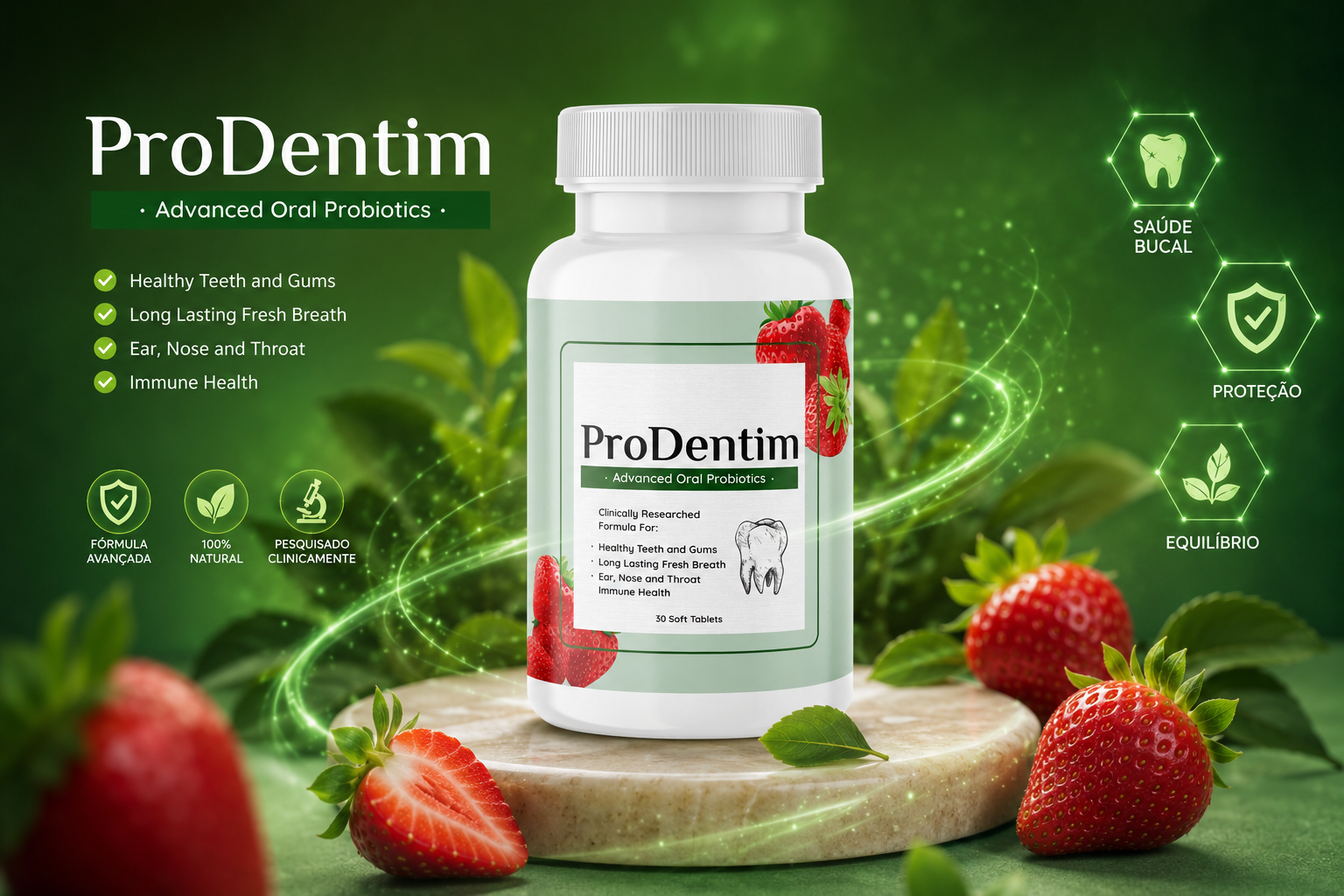 Oral Probiotic Supplement Bottles - 3.5 Billion CFU Formula